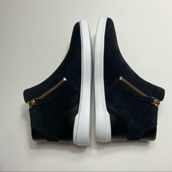 New! Cole Haan black suede side zip sneakers - Picture 7 of 11